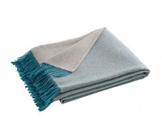 Blanc des Vosges Katmandou Plaid Laine CÃ©ladon 170 x 130 cm