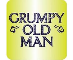 Boxer Gifts Dessous de Verre Inscription Grumpy Old Man