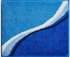 Grund LUCA Tapis de Bain, Polyacrylique Supersoft, Bleu, 80 x 150 cm