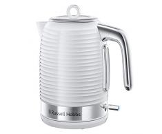 Russell Hobbs 24360-70 Bouilloire 1,7L Inspire, Ebullition Rapide, Niveau Eau Visible, Filtre Anti-Calcaire - Blanc