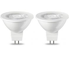 AmazonBasics Spot LED type GU5.3 MR16, 4.5W (équivalent ampoule incandescente de 35W), blanc chaud - Lot de 2
