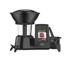Taurus Mycook Touch Black Edition Robot Intelligent MULTIFONCTION, 1600 W, connexion WiFi multi-dispositif, Ã©cran tactile, cuisine par induction jusquÃ 140 degrÃ©s, noir et argent