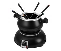 Team Kalorik Appareil Ã Fondue Ãlectrique avec CapacitÃ© 1.2 Litre, 6 Fourchettes Ã Fondue Incluses, 1200 W, Noir, TKG FO 1002
