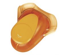 Rayher 69042000 Perforatrice Coins : Arrondi, en Plastique et MÃ©tal, Orange/Gris