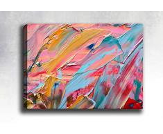 Bonamaison Peinture sur toile, multicolore, 30 x 40 cm - ConÃ§u et fabriquÃ© en Turquie