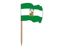 Garcia de Pou 144Â unitÃ© Drapeau Picks Andalucia dans Une boÃ®te en Bois, Assortis, 4Â x 2.5Â x 6.5Â cm