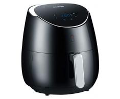 Severin FR 2445 Friteuse à air chaud XXL (2.000 W, Capacité : 5L, Quantité max. 1500 g) Acier inoxydable/Noir