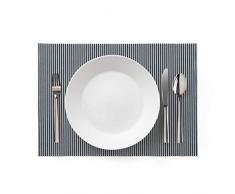 DAY DRAP Tischset Grey Stripe Set de table, Gris
