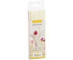 Birkmann 443099 BÃ¢tonnets Ã Sucette pour CakePops 15cm 48 piÃ¨ces, Papier, Blanc, 15 x 0,5 x 0,5 cm