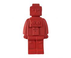 Sema 99424 Lampe Porcelaine Robot Rouge, CÃ©ramique