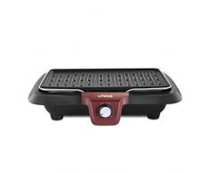 Ufesa BB7650 - Plancha électrique faible fumée, plaque aluminium antiadhésive, arrêt automatique, surface 38x245cm, 2000W