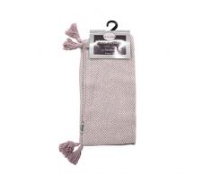 charme & douceur housse de coussin 40x40 cm coton enoa dragee