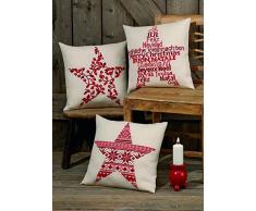 Permin Coussin Motif baies de NoÃ«l Multicolore 40 x 40 cm