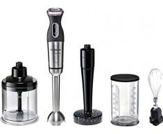 Bosch MSM87165 Mixeur Plongeant 750 W, Noir, Argent