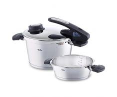 Fissler Vitavit Edition Design / Ensemble Autocuiseur Et PoÃªle, 2 Parties (4,5 + 2,5 Litres, Ã 22 Cm), 2 Niveaux de Cuisson, Convient Pour LInduction