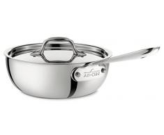 All-Clad Casserole en acier inoxydable triple couche