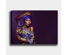 Bonamaison Peinture sur toile, multicolore, 70 x 100 cm - Conçu et fabriqué en Turquie