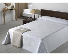 SABANALIA Giovanna Couvre-lit en piquÃ© pour lit de 180Â cm Ecru