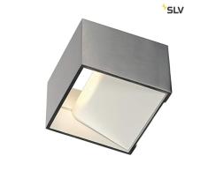 applique murale - carrée - a led - 5 w - 3000k - slv logs in - ip20 - alu brossé