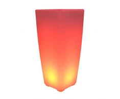 Vase lumineux sans fil LED multicolore dimmable 303268 H70cm avec télécommande