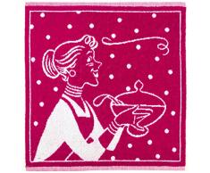 Coucke - RÃ©tro - Torchon Bordeaux Coton 50 x 50 cm