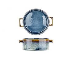 COSY & TRENDY 2936013 Bol à Soupe en Porcelaine Quintana-Bleu-D 13xH 5,5 Cm