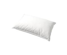 Manteuffel Coussin de Plumes Bleu, Blanc, 50 x 70 cm