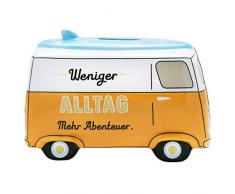 H:)PPYlife Happy Life Tirelire, Multicolore, HÃ¶he 10 cm