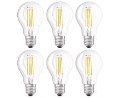 Osram Ampoule LED Filament, Forme sphÃ©rique, Culot E27, 4W Equivalent 40W, 220-240V, claire, Blanc Chaud 2700K, Lot de 6 piÃ¨ces