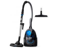 Philips FC9331/09 Aspirateur sans Sac PowerPro Compact, 650W, Capacité de poussière 1,5L, Suceur plat et brosse sols durs intégrés, Noir