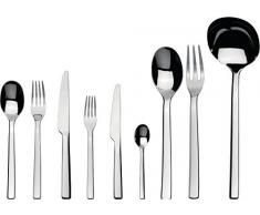 Alessi Reb09s75 Ovale Service à Couverts 75 Pièces en Acier Inoxydable 18/10 Brillant