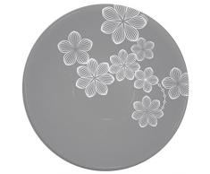 Dajar Saladier Dream Flower 16,5Â cm Ambition, Verre, Gris, 16,5Â cm cm