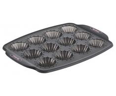 Tefal - J4171414 - Crispybake Moule 12 mini tartelettes 29X21cm Silicone Noir