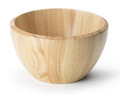 Continenta Saladier en Bois dhévéa, Bois, Bol de Fruits Dimensionsâ¯: à 25 x 14,5 cm, Bol, Bois de Caoutchouc