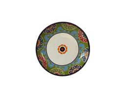 H&H Assiette Plate 27 cm Cordoue Vert