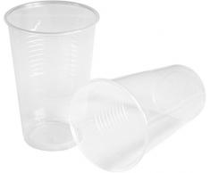 Heku - 30490 - 50 Gobelets, plastique, transparent, 0,3 l