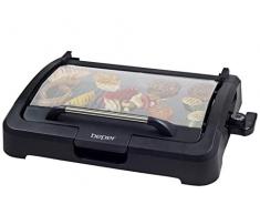 BEPER 90.871 Barbecue Electrique sur Table, 2200 W, Noir