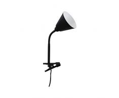 Paulmann Junus Lampe à fiche secteur Avec bras flexible lampe à pince Noir