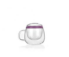 Tea Soul B6021830 Tasse avec Infuser Verre Violet 500 ml