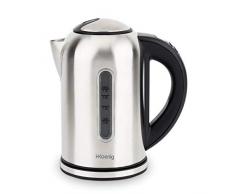 H.Koenig Bouilloire électrique programmable 1,7 L BOE50 Inox 2200W Adaptable Thermostat réglable 40-100°C, Compacte, Ebullition rapide, Compacte, Maintien au chaud, thés verts/blancs/noirs infusions
