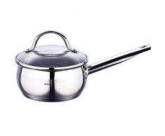 Bergner Gourmet - Casseroles acier inoxydable 16x7.5 cm 1.3l bon pour linduction