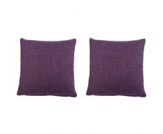 GÃ¶zze Lot de 2Â Housse de Coussin, Dallas, Polyester, Violet, 40 x 40 cm