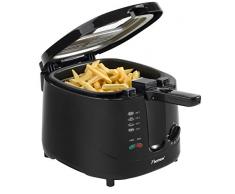 Bestron Friteuse, Pour 700 g de frites, 2,5 litres, 1800 W, Noir