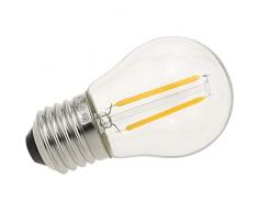 Ampoule LED G45 E27 2W 230VAC lumiÃ¨re chaude de type classique type Ã filament A - Cablematic