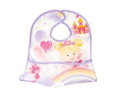 Lulabi Fairy Tales Bavoir en Plastique Violet 30 x 28 cm 6 Mois