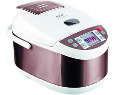 ECG MH 910 Delizioso Faitout multifonctions en acier inoxydable Blanc brun métallique