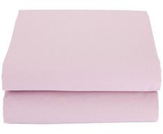 Vent Du Sud Drap Plat Uni Grand Teint, Coton, Prune, 290x180 cm