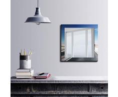 Bonamaison DÃ©coration Murale Impression sur Miroir EncadrÃ© sur Toile, Dimensions: 50 x 50 Cm - ConÃ§u et fabriquÃ© en Turquie