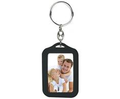 Zep AP35BK Porte Clés Photo dIdentité Recto Verso Plastique Noir 3,5 x 4,5 cm
