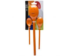 Zak Designs Happy, 3Â piÃ¨ces (CuillÃ¨re Set de Table Orange